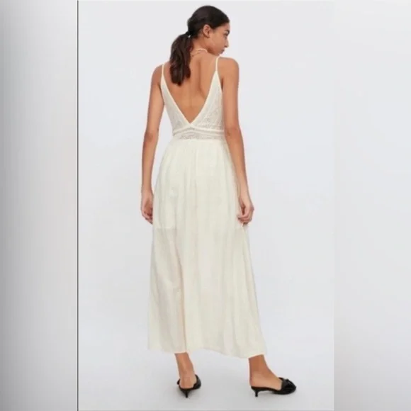 NWT Zara‎ Combination Dentelle Lace Romper Dress S - Picture 9 of 12